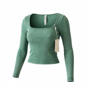 Altar'd State (AS Revival) Elowyn Long Sleeve Ribbed Top - size M/L